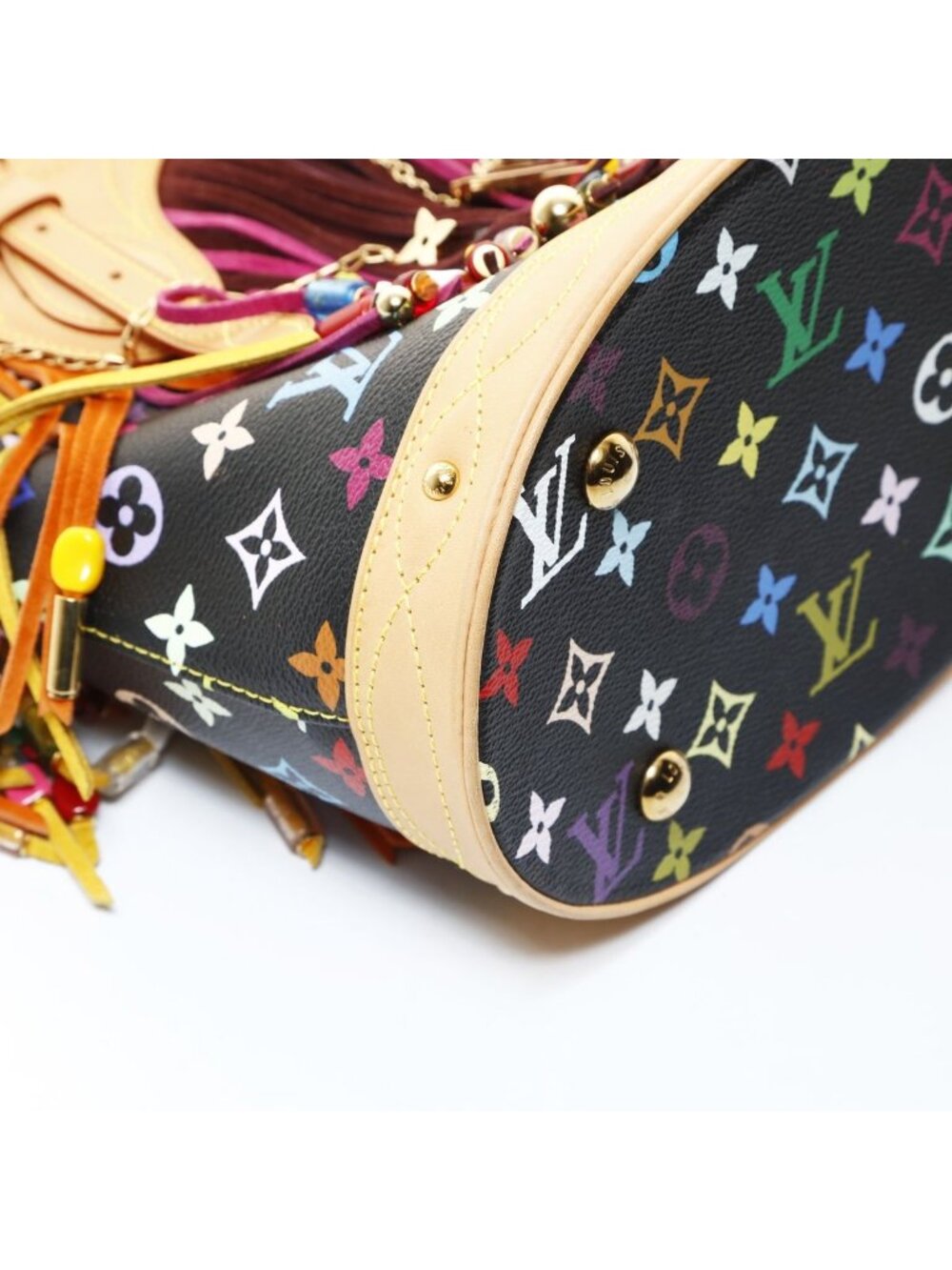 ★SOLD★ Louis Vuitton Handbag Multicolor Monogram Bucket Flange - Picture 5 of 10